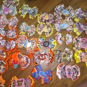 Colorful Kids Hair Bow Set